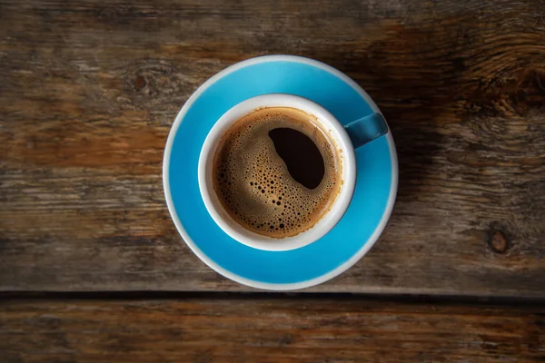 Чашка Кофе Деревянной Поверхности — стоковое фото