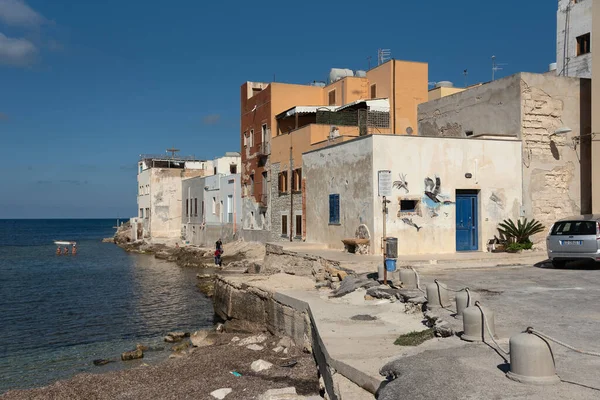 意大利 Trapani 10月19日 特拉帕尼是西西里西海岸的一个城市 它仍然是一个重要的渔港 2022年9月19日在西西里Trapani观看Trapani的海岸线 — 图库照片