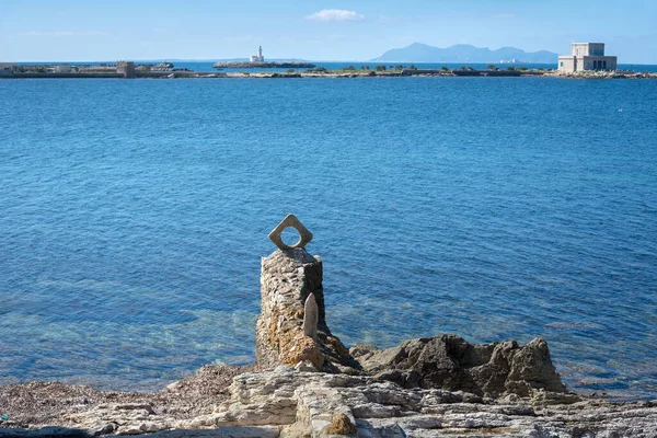 Sicilya Trapani Deki Kıyı Manzarası — Stok fotoğraf