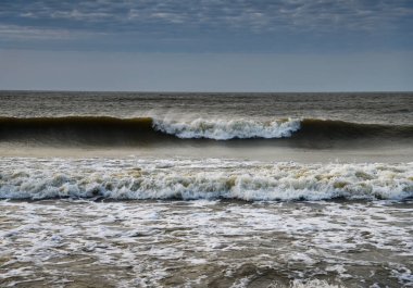 Akşamları Baltık Denizi manzarası.