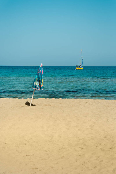 Everyone has their own paradise, Capo San Vito beach, Sicily, Italy.