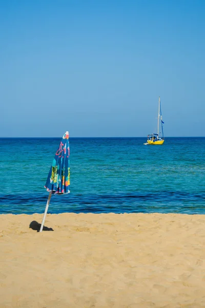 Everyone Has Own Paradise Capo San Vito Beach Sicily Italy — Stock Photo, Image