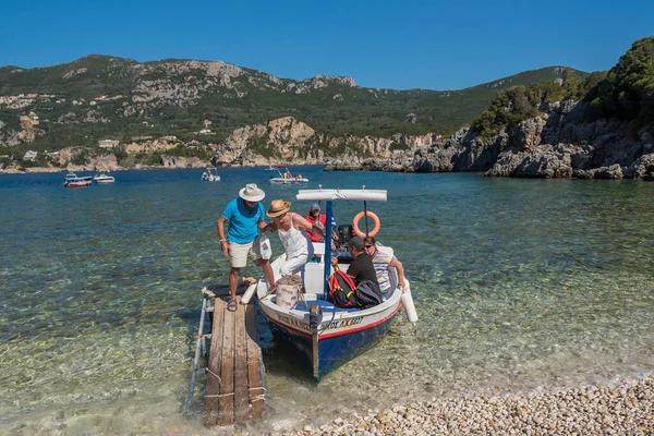 Grécia Korfu Setembro Corfu Kerkyra Ilha Grega Está Mar Jónico — Fotografia de Stock