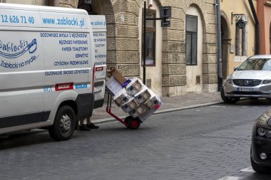 KRAKOW, Polonya 'nın en eski şehirlerinden birisidir. 8 Ağustos 2023, Krakow, Polonya. Eski şehrin manzarası..