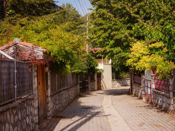 Rue Détails Conception Maisons Dans Ville Ormana Ibradi Antalya Turquie — Photo