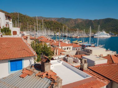 Marmaris, Turkey - 23 Ekim 2022 Marmaris Şatosu 'nun iç manzarası. Marmaris Şatosu Türkiye 'de daha popüler bir turizm merkezi.