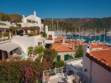 Marmaris, Turkey - 23 Ekim 2022 Marmaris Şatosu 'nun iç manzarası. Marmaris Şatosu Türkiye 'de daha popüler bir turizm merkezi.