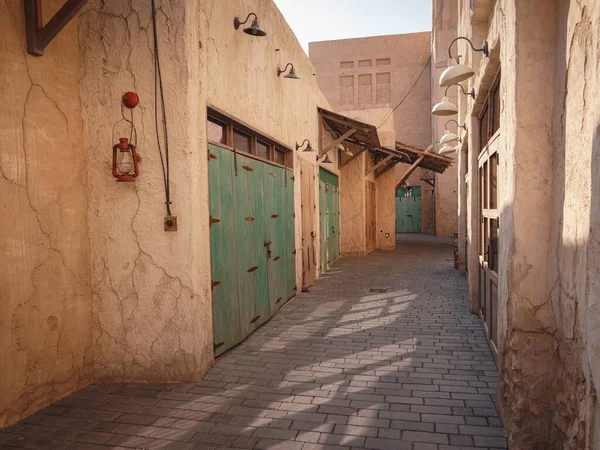 Seef Staré Historické Čtvrti Tradiční Arabskou Architekturou Staré Budovy Tradiční — Stock fotografie