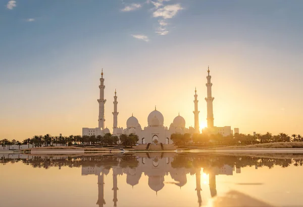 Março 2023 Abu Dhabi Emirados Árabes Unidos Mesquita Sheikh Zayed — Fotografia de Stock