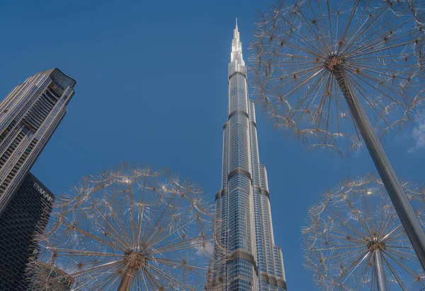 Марта 2023 Года Дубай Оаэ Бурдж Халифа Известный Бурдж Дубай — стоковое фото