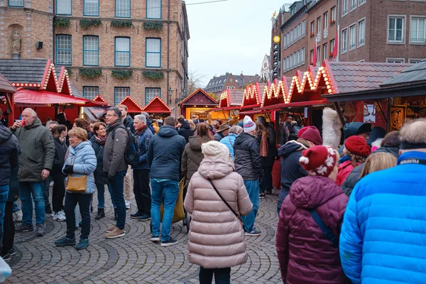 Düsseldorf Duitsland December 2022 Kerst Duitsland Kerst Marktgeest Het Vieren — Stockfoto