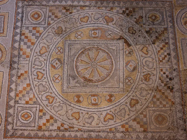 Rhodes Grécia Abril 2023 Museu Arqueológico Cidade Rodes Belos Mosaicos — Fotografia de Stock
