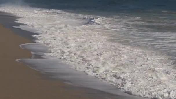 Powerful Waves Rage Mediterranean Sea Konyaalti Antalya Turkiye Stormy Waves — Stock Video