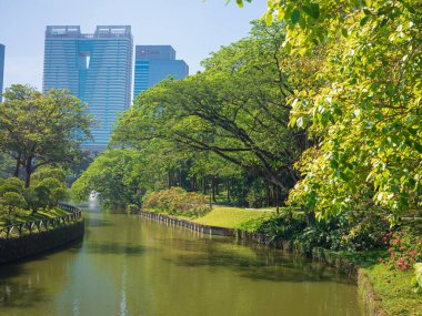 Kuala Lumpur. walk in Perdana Botanical Garden, Kuala Lumpur , Malaysia clipart