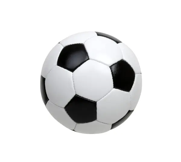 Futbol Topu Beyazda Izole Edildi — Stok fotoğraf