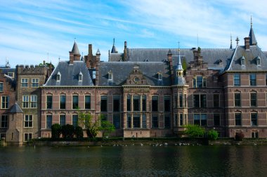 Hollanda 'nın Lahey kentindeki panoramik manzara görüntüsü (Den Haag).