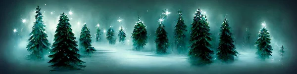 魔法の冬のクリスマスの背景 — ストック写真