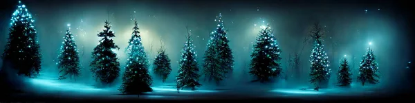 Волшебный Зимний Фон Рождества — стоковое фото