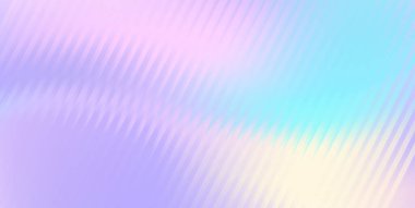 Vektör Bulanık Holografik gradyan arkaplan. Kaburgalı cam dokusu. Pastel bg.