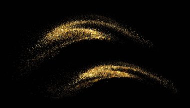 Vektör Soyut Parlak Altın Parıldayan tasarım elementi. Yeni yıl için, Mutlu Noeller, doğum günü ve düğün kartı ve davetiye. Lüks Arkaplan Tasarımı