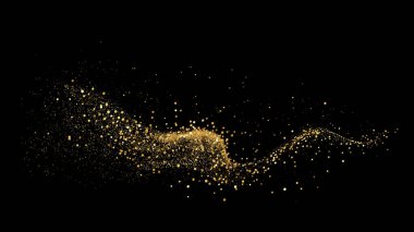 Vektör Soyut Parlak Altın Parıldayan tasarım elementi. Yeni yıl için, Mutlu Noeller, doğum günü ve düğün kartı ve davetiye. Lüks Arkaplan Tasarımı