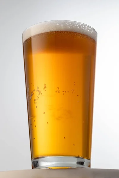 Bicchiere Birra Sul Tavolo Bar — Foto Stock