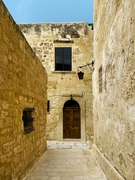Street Walls Ancient City Mdina Malta — Stock Photo, Image
