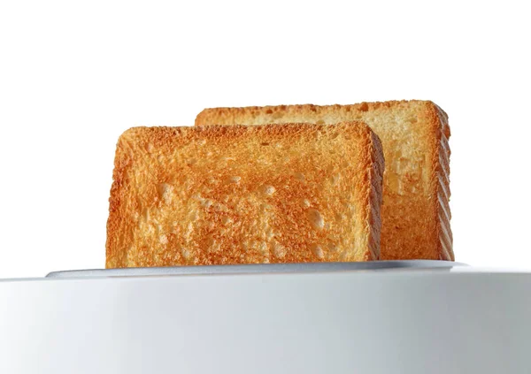 Toasted Bread Slices Toaster Close — 图库照片