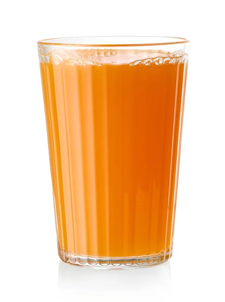 白底分离的橙汁杯 — 图库照片