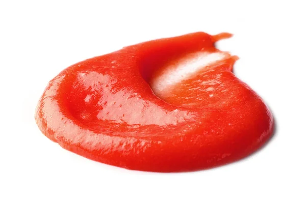 Tomat Ketchup Puré Isolerad Vit Bakgrund — Stockfoto