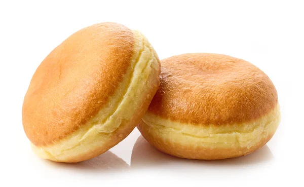 Freshly Baked Jelly Donuts Isolated White Background — Stock Photo, Image