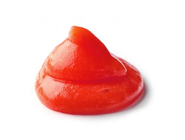 Purê Ketchup Tomate Isolado Fundo Branco — Fotografia de Stock