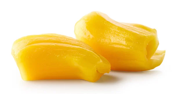 Pezzi Jackfruit Scatola Isolati Sfondo Bianco — Foto Stock