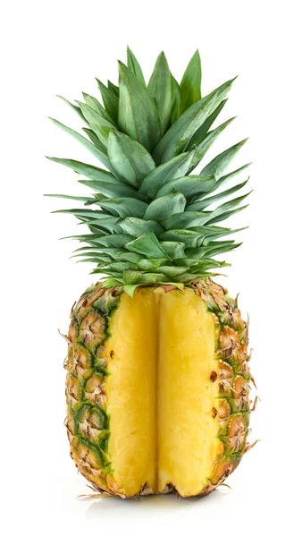 Frische Reife Ananas Isoliert Auf Weißem Hintergrund — Stockfoto