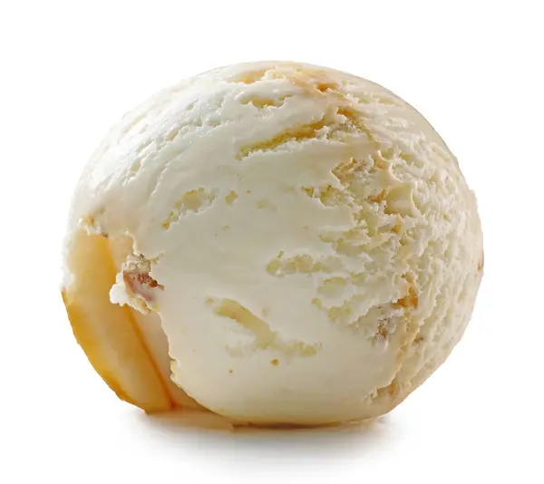 Кленовый Сироп Ореховое Мороженое Белом Фоне Лицензионные Стоковые Фото