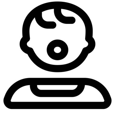 Bebek çocuk kullanıcı avatarı emme emziği