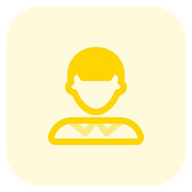 Patlak, sivri saçlı genç çocuk avatarı.