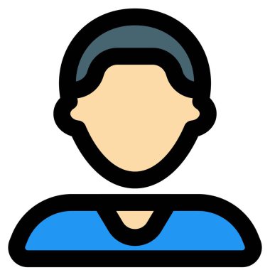 Kel kesimli erkek avatarı solgun saç stili