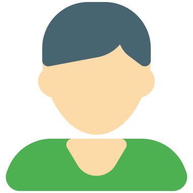 Yan saç stili olan çocuk avatarı