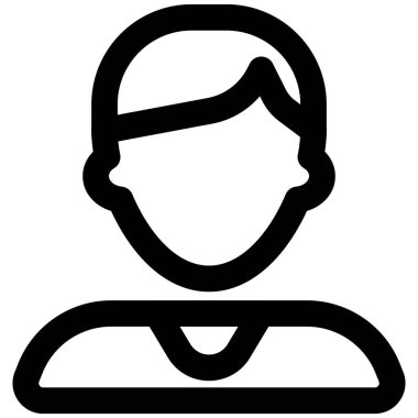 Yan saç stili olan çocuk avatarı