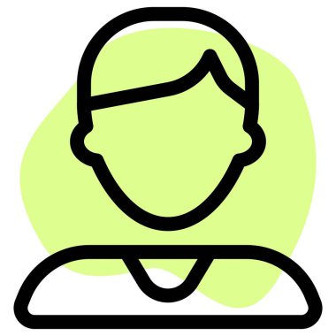 Yan saç stili olan çocuk avatarı