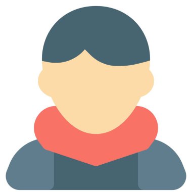 Genç yürüyüşçü avatarı, kenar kenarlı saç kesimi, kaplumbağa yaka ceket giyiyor.