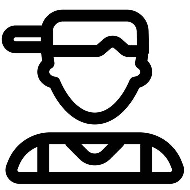 Forma ve ters şapka giyen genç Avatar.