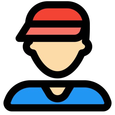 Şapkalı genç adam.