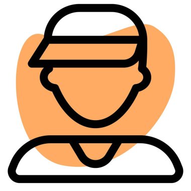 Şapkalı genç adam.