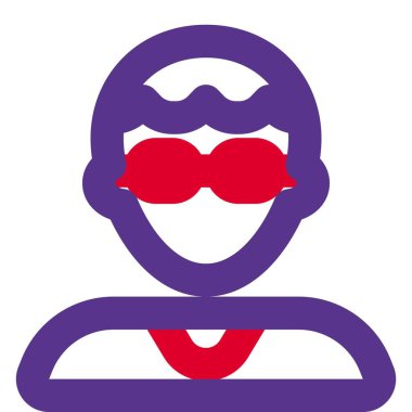 Kıvırcık saçlı, gözlüklü genç bir adam.