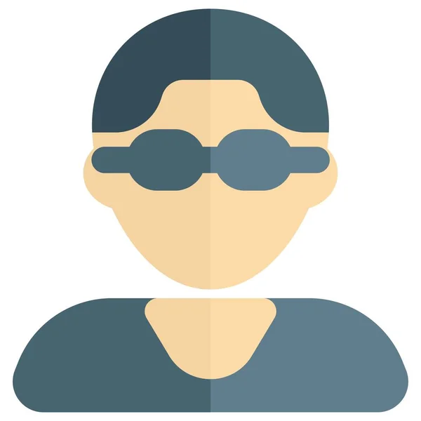Avatar Jovem Com Corte Cabelo Curto Óculos — Vetor de Stock