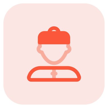 Geleneksel oryantal şapka takan Çinli adam avatarı