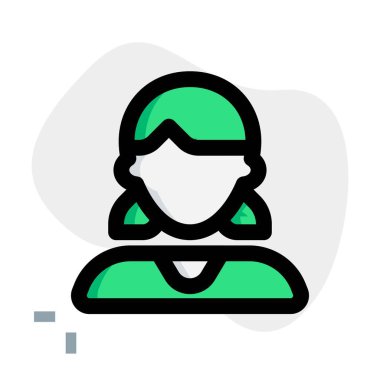 İki at kuyruklu genç kız avatarı