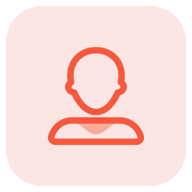 Tişört giyen genç kel adam avatarı